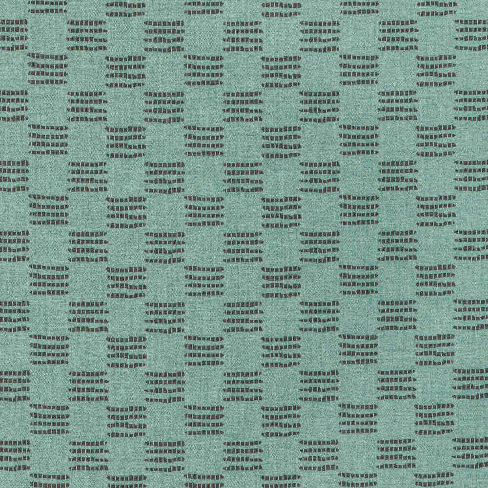 Sample of Lee Jofa Modern Stroll Aqua 3785-13 Oculum Indoor/Outdoor Collection by Kelly Wearstler Upholstery Fabric