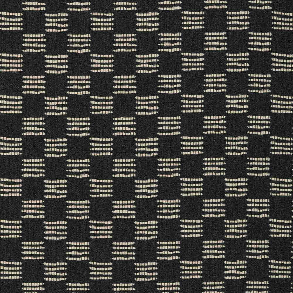 Sample of Lee Jofa Modern Stroll Charcoal 3785-21 Oculum Indoor/Outdoor Collection by Kelly Wearstler Upholstery Fabric