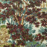 Sample of Lee Jofa Woodland Paper Multi 2022104-915 Bunny Williams Arcadia Wallpaper Collection Wall Covering