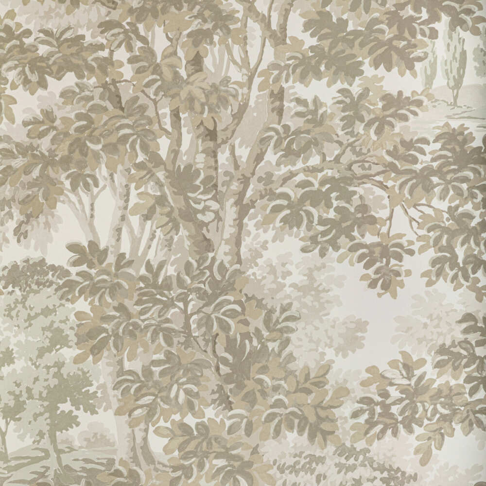 Sample of Lee Jofa Woodland Paper Stone 2022104-1611 Bunny Williams Arcadia Wallpaper Collection Wall Covering