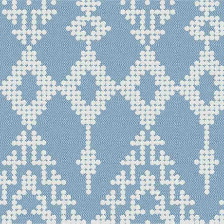 Sample of Outdura Folklore Lotus 11602 Ovation 4 Collection - Morning Sky Upholstery Fabric