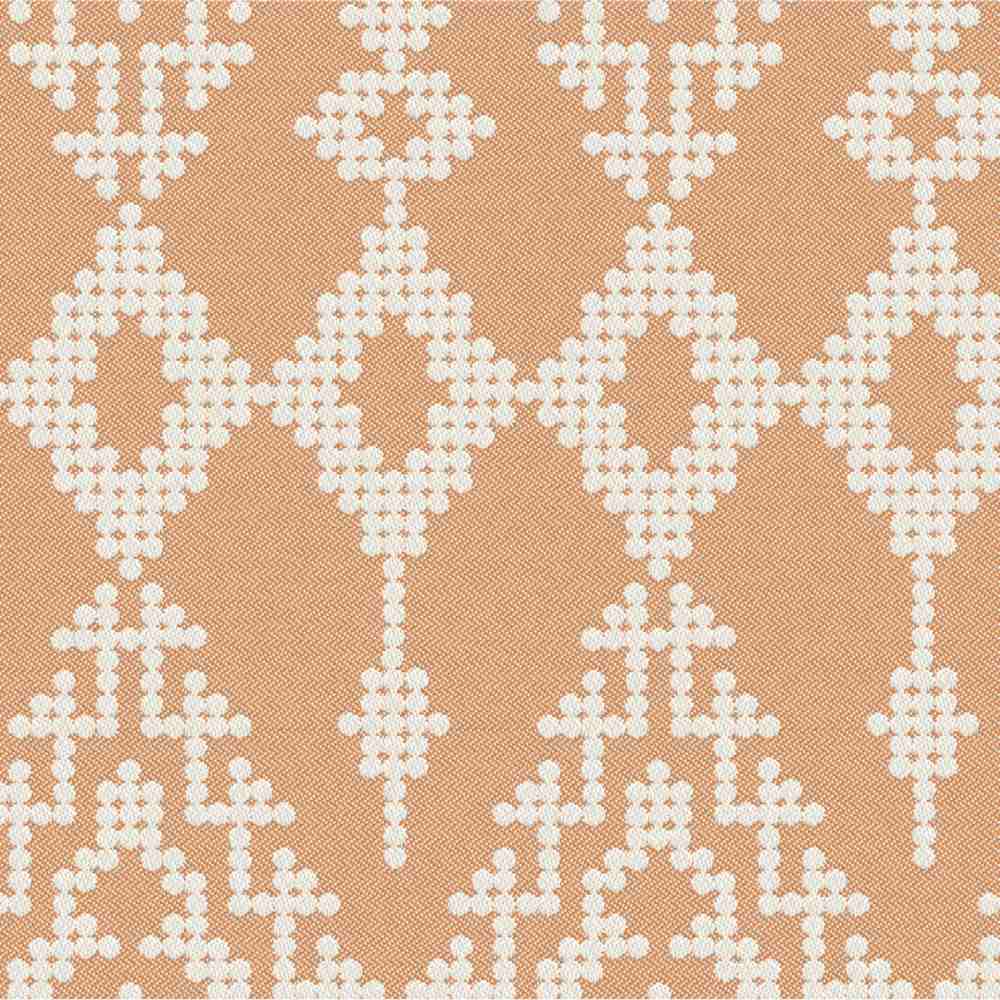 Sample of Outdura Folklore Sorbet 11603 Ovation 4 Collection - Tawny Sunset Upholstery Fabric