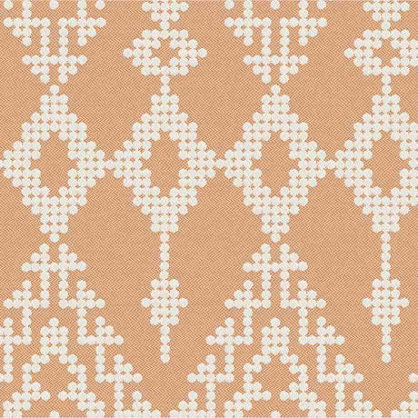 Sample of Outdura Folklore Sorbet 11603 Ovation 4 Collection - Tawny Sunset Upholstery Fabric
