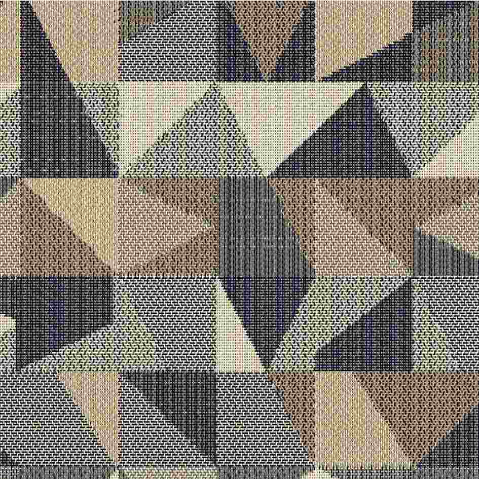 Sample of Outdura Geo Carbon 8803 Ovation 3 Collection - Earthy Balance Upholstery Fabric