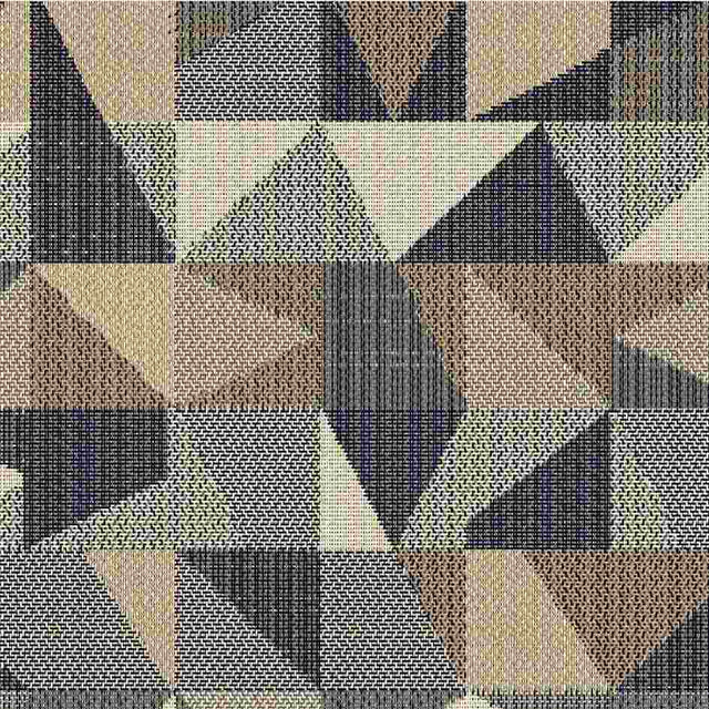 Sample of Outdura Geo Carbon 8803 Ovation 3 Collection - Earthy Balance Upholstery Fabric