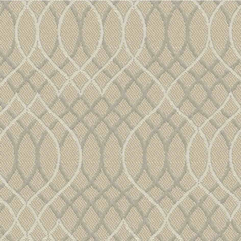 Sample of Outdura Melody Chrome 8713 Ovation 3 Collection - Natural Light Upholstery Fabric