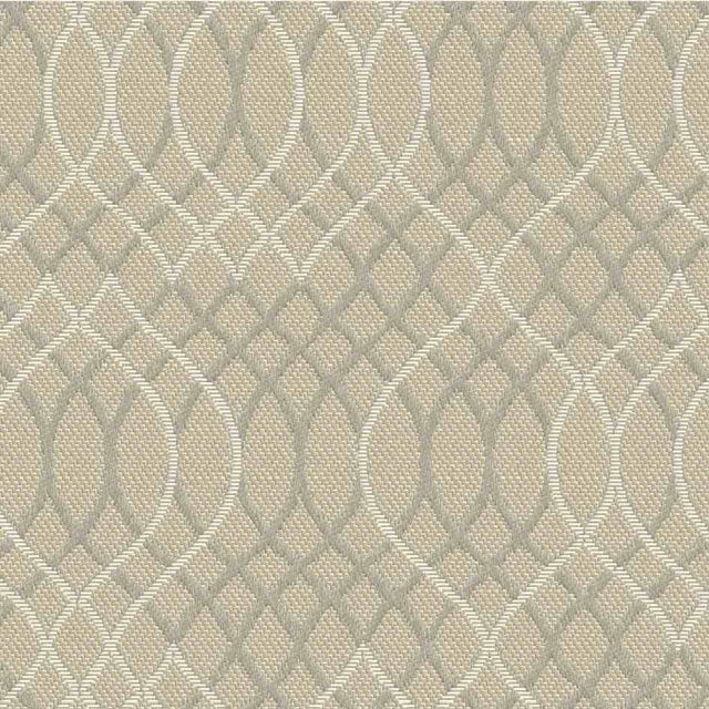 Sample of Outdura Melody Chrome 8713 Ovation 3 Collection - Natural Light Upholstery Fabric