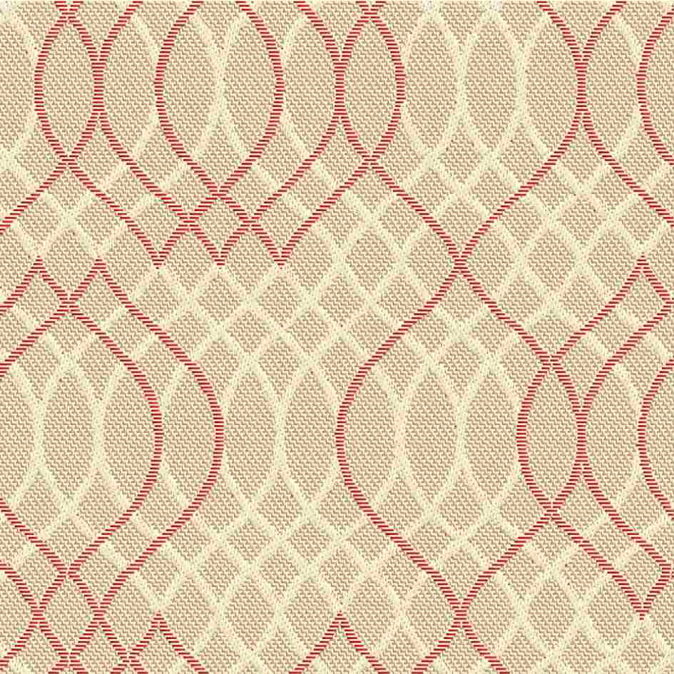 Sample of Outdura Melody Ruby 8714 Ovation 3 Collection - Glowing Passion Upholstery Fabric