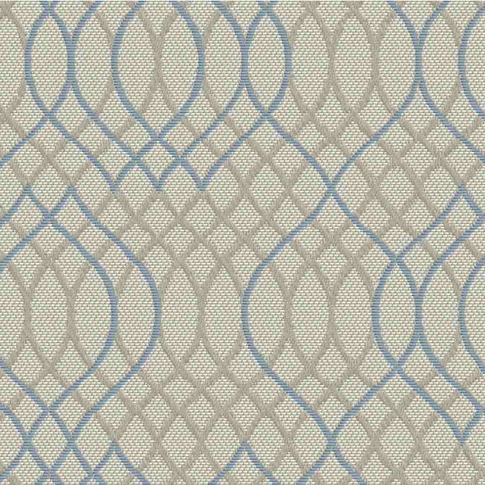 Sample of Outdura Melody Sapphire 8710 Ovation 3 Collection - Lofty Blue Upholstery Fabric