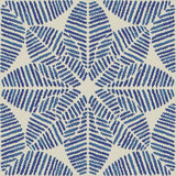 Sample of Outdura Palmetto Azure 1832 Modern Textures Collection - Reversible Upholstery Fabric