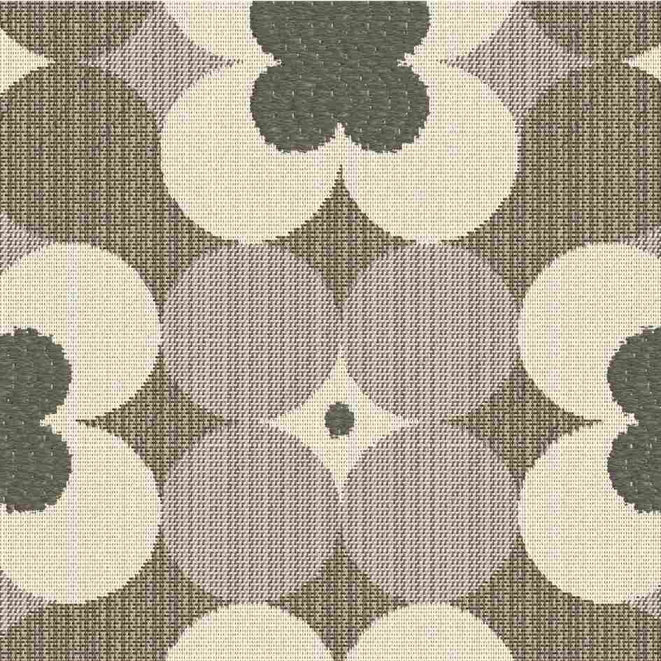 Sample of Outdura Poppy Steel 7504 Ovation 3 Collection - Natural Light Upholstery Fabric
