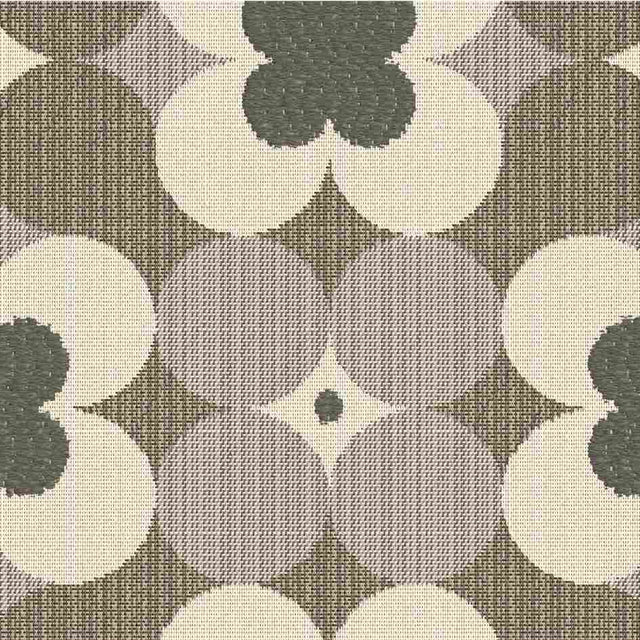 Sample of Outdura Poppy Steel 7504 Ovation 3 Collection - Natural Light Upholstery Fabric