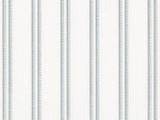 Sample of Perennials Ascot Stripe Smoke 803-84 Morris and Co Collection Upholstery Fabric
