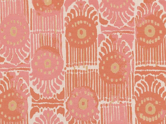 Sample of Perennials Bazaar Melon 797-231 Road Trippin Collection Upholstery Fabric