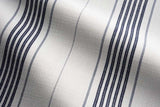 Sample of Perennials Canal Stripe Chambray 833-291 Vincent van Duysen Collection Upholstery Fabric