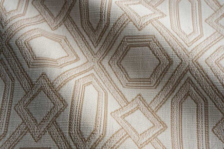 Sample of Perennials Diamonds Are Forever Paper Bag 739-25 Timothy Corrigan Collection Upholstery Fabric