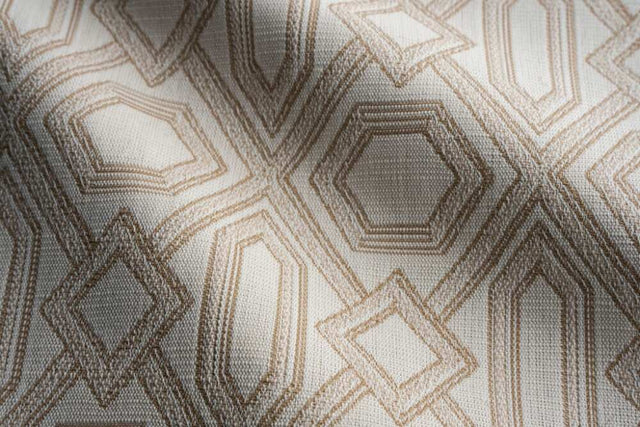 Sample of Perennials Diamonds Are Forever Paper Bag 739-25 Timothy Corrigan Collection Upholstery Fabric