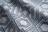 Sample of Perennials Diamonds Are Forever Wedgewood 739-348 Timothy Corrigan Collection Upholstery Fabric