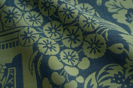 Sample of Perennials Eastern Eden Aegean 734-349 Timothy Corrigan Collection Upholstery Fabric