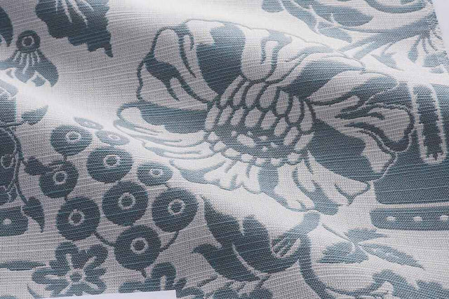 Sample of Perennials Eastern Eden Cerulean 734-398 Timothy Corrigan Collection Upholstery Fabric