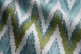 Sample of Perennials Feel The Heat Green Flash 724-750 Timothy Corrigan Collection Upholstery Fabric