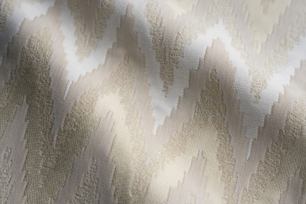 Sample of Perennials Feel The Heat White Hot 724-728 Timothy Corrigan Collection Upholstery Fabric
