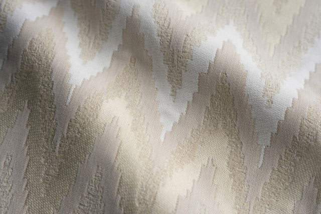 Sample of Perennials Feel The Heat White Hot 724-728 Timothy Corrigan Collection Upholstery Fabric