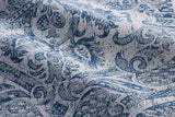 Sample of Perennials Go For Baroque Delft 736-391 Timothy Corrigan Collection Upholstery Fabric