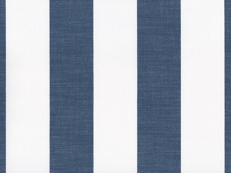 Sample of Perennials Go to Stripe Blue Jean 570-501 Natural Selection Collection Upholstery Fabric