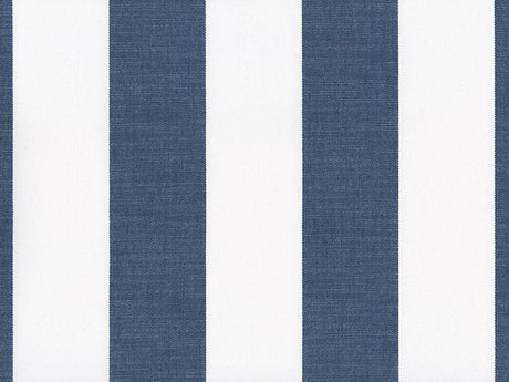 Sample of Perennials Go to Stripe Blue Jean 570-501 Natural Selection Collection Upholstery Fabric