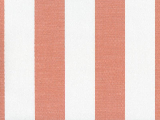 Sample of Perennials Go to Stripe Melon 570-231 Natural Selection Collection Upholstery Fabric