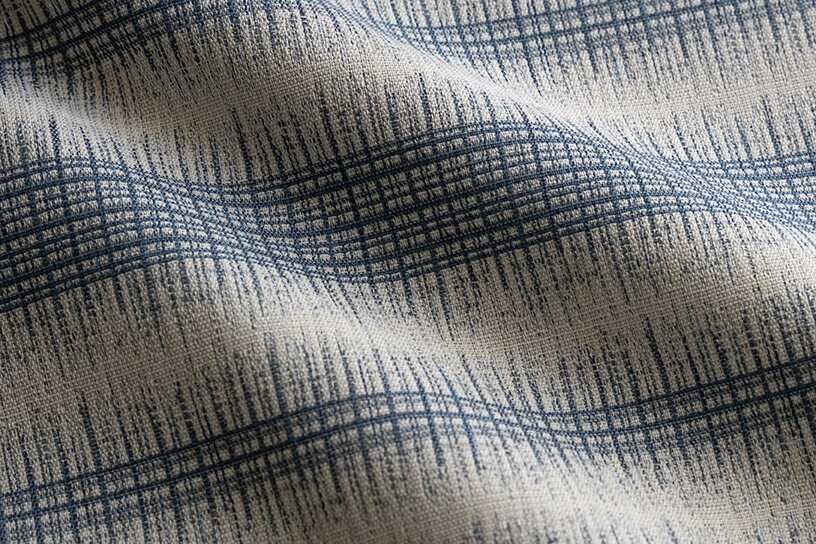 Sample of Perennials Huckleberry Trellis Bluestone 560-368 Rose Tarlow Collection Upholstery Fabric