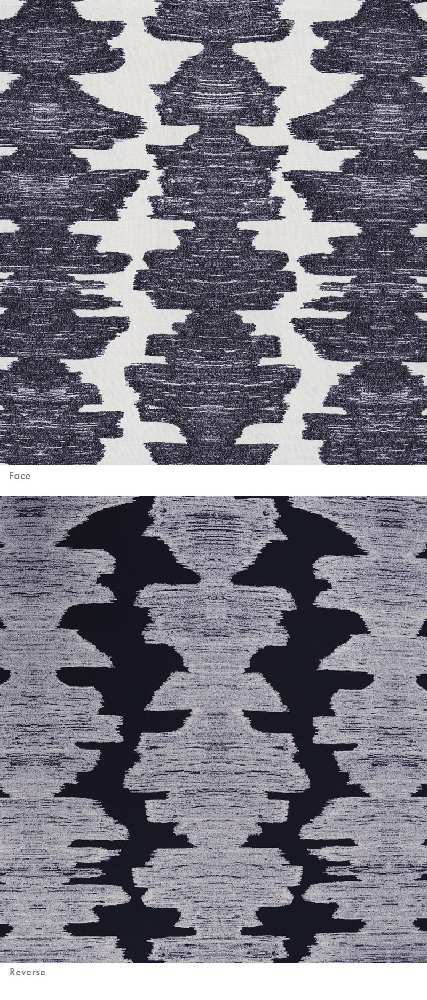 Sample of Perennials Ink Blot After Midnight 752-356 Porter Teleo Collection Upholstery Fabric