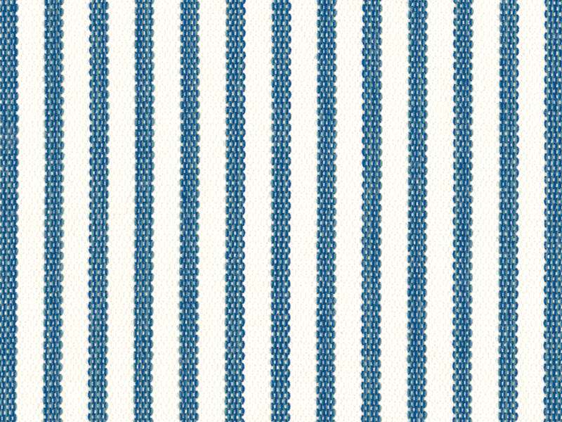 Sample of Perennials Jake Stripe Azure Sea 800-78 Paradise Found Collection by John Hutton Upholstery Fabric