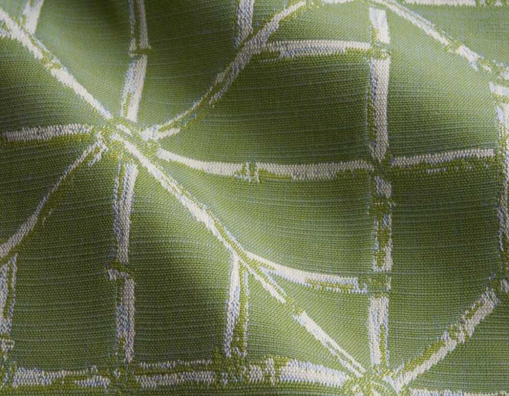 Sample of Perennials Lattice Quo Gecko 779-136 Timothy Corrigan Collection Upholstery Fabric