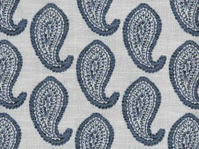 Sample of Perennials Market Paisley Chambray 759-291 Upholstery Fabric