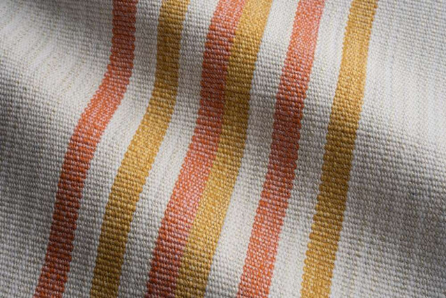 Sample of Perennials Roadrunner Stripe Melon 470-231 Far West Liz Lambert Collection Upholstery Fabric