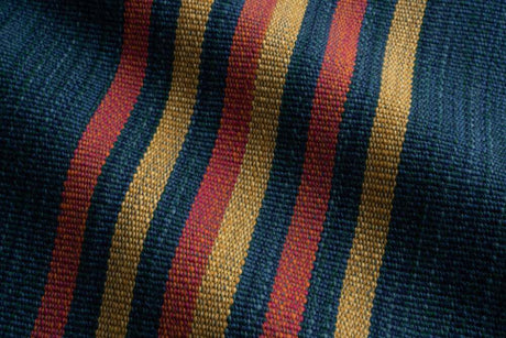 Sample of Perennials Roadrunner Stripe Palo Verde 470-721 Far West Liz Lambert Collection Upholstery Fabric