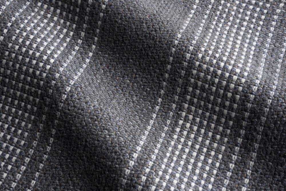 Sample of Perennials Rugged Stripe Cadet 895-257 Vincent van Duysen Collection Upholstery Fabric
