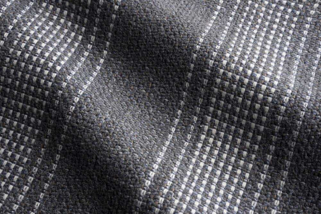 Sample of Perennials Rugged Stripe Cadet 895-257 Vincent van Duysen Collection Upholstery Fabric