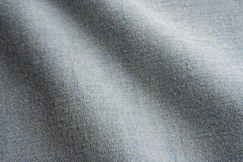 Sample of Perennials Soft Touch Cerulean 943-398 Timothy Corrigan Collection Upholstery Fabric