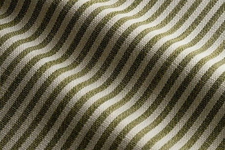 Sample of Perennials Tatton Stripe Chartreuse 860-749 Rose Tarlow Collection Upholstery Fabric