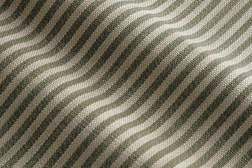 Sample of Perennials Tatton Stripe Matcha 860-738 Rose Tarlow Collection Upholstery Fabric