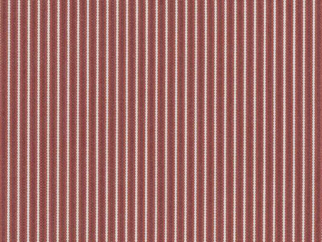 Sample of Perennials Ticking Stripe Geranium Red 805-75 Camp Wannagetaway Collection Upholstery Fabric