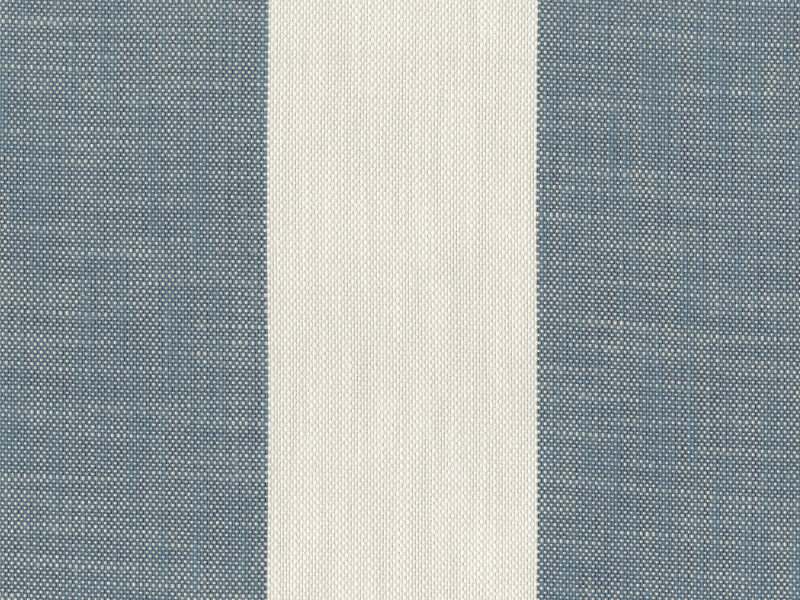 Sample of Perennials Vintage Stripe Lagoon 865-174 Camp Wannagetaway Collection Upholstery Fabric