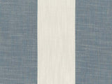 Sample of Perennials Vintage Stripe Lagoon 865-174 Camp Wannagetaway Collection Upholstery Fabric