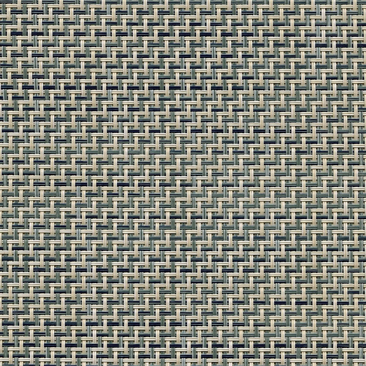 Sample of Phifertex Cane Wicker Kipton Dark Teal DES 25x25 54 - inch Sling Upholstery Fabric