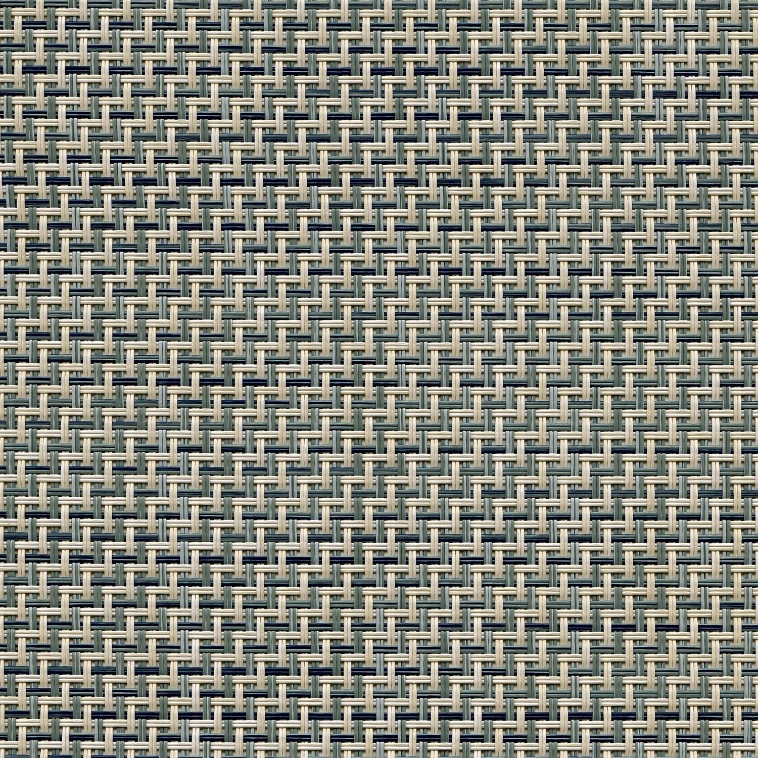 Sample of Phifertex Cane Wicker Kipton Dark Teal DES 25x25 54 - inch Sling Upholstery Fabric