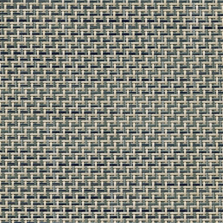 Sample of Phifertex Cane Wicker Kipton Dark Teal DES 25x25 54 - inch Sling Upholstery Fabric
