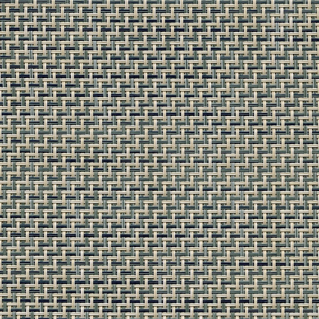 Sample of Phifertex Cane Wicker Kipton Dark Teal DES 25x25 54 - inch Sling Upholstery Fabric